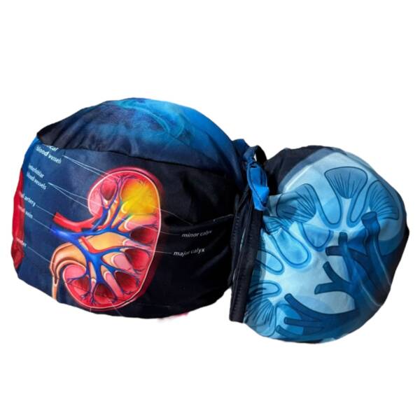 Gorro quirurgico mujer riñones anatómicos - Imagen 3