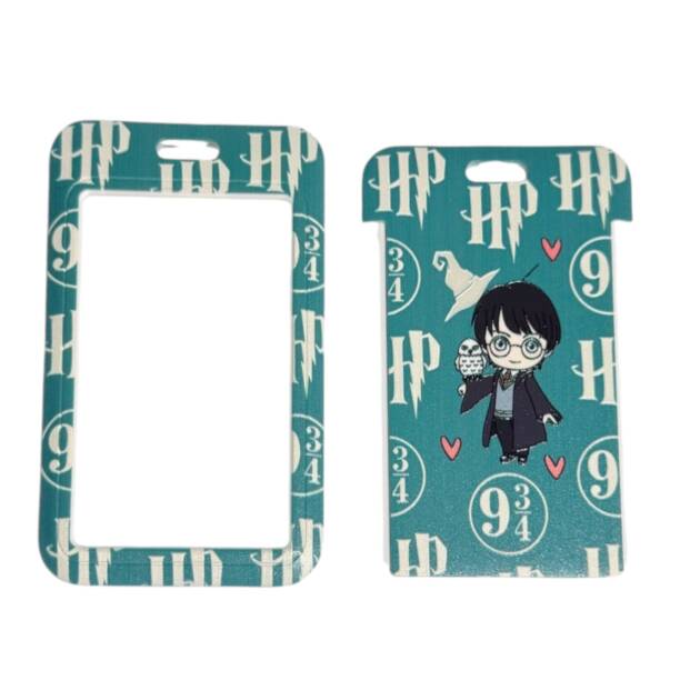 Portacarnet Harry potter verde