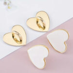 Accesorio adhesivo corazon Dorado