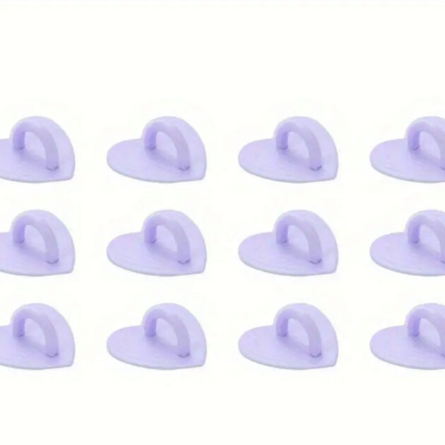 Accesorio adhesivo corazon Morado