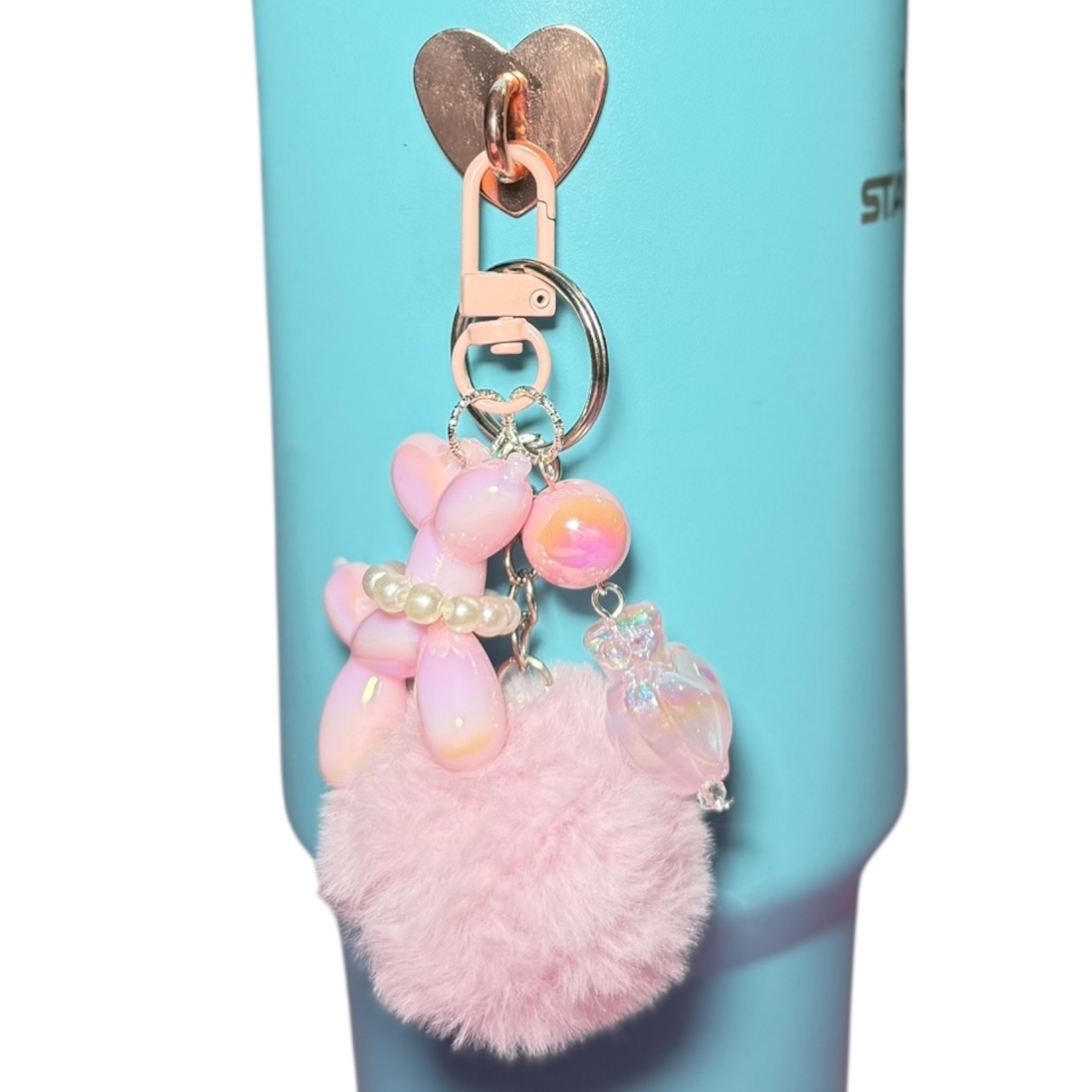 Accesorio adhesivo corazon Oro Rosa - Imagen 2