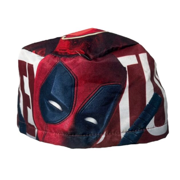 Gorro quirurgico hombre deadpool animado