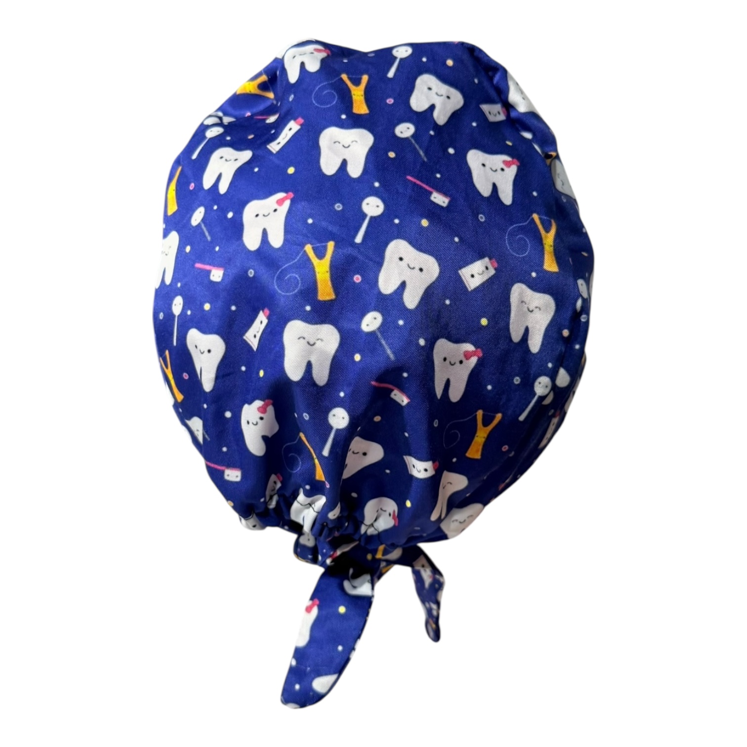 Gorro quirurgico mujer dientes azul - Imagen 2