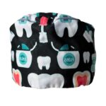 Gorro quirurgico mujer dientes negro
