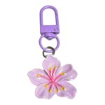 Llavero flor lila