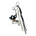 Llavero perro blaco y negro