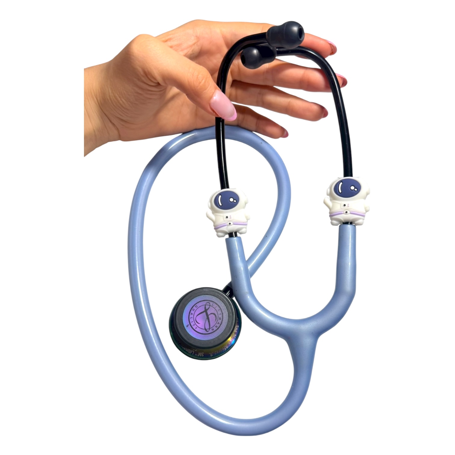 Pin fonendo astronauta blanco - Imagen 3