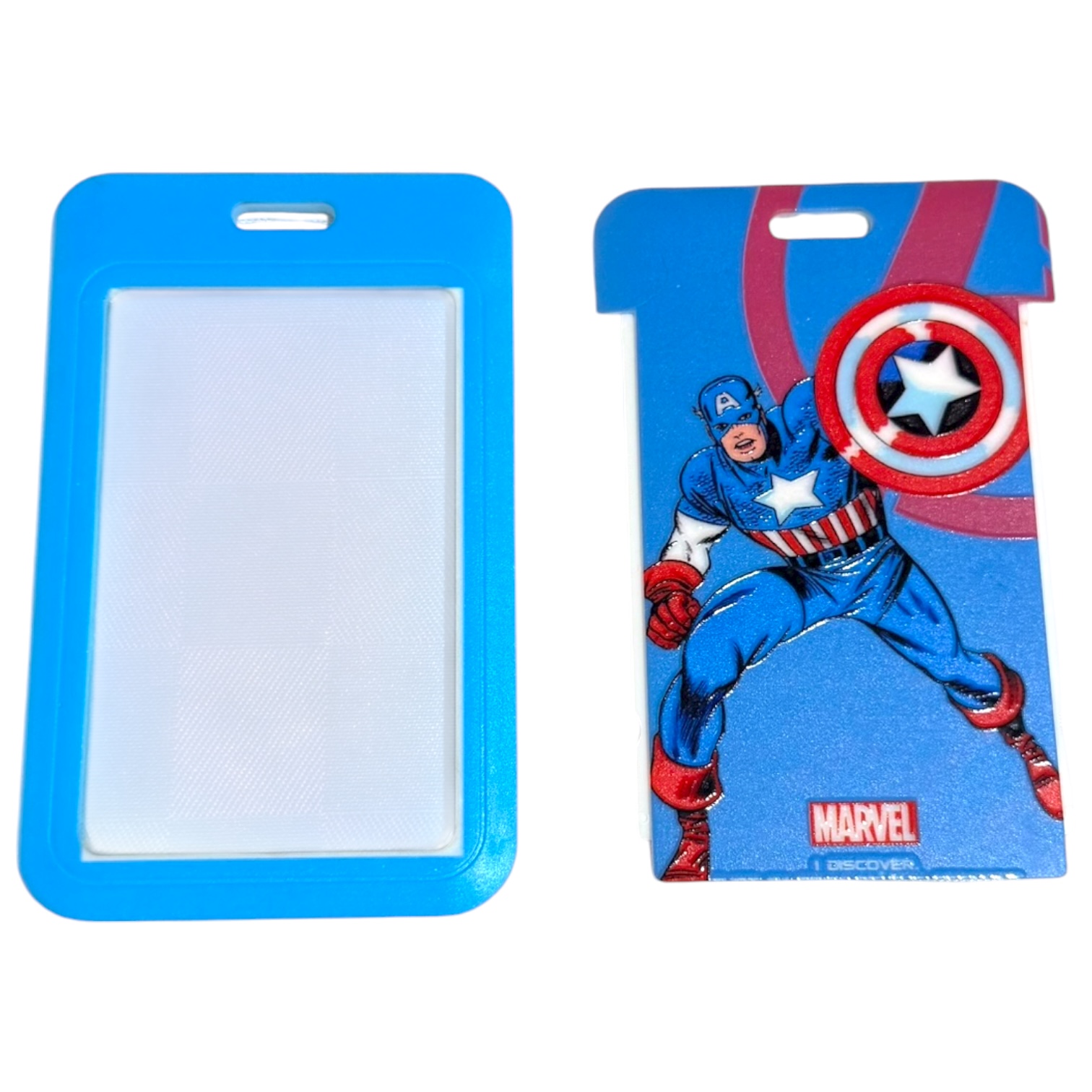 Portacarnet capitán América animado con escudo - Imagen 3