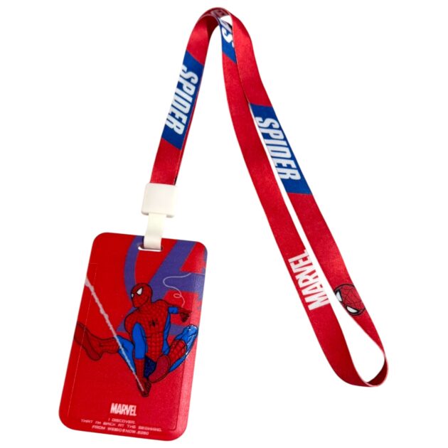 Portacarnet hombre araña telaraña