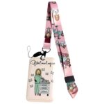 Portacarnet oftalmologia rosa