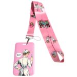 Portacarnet rosa enfermera comic