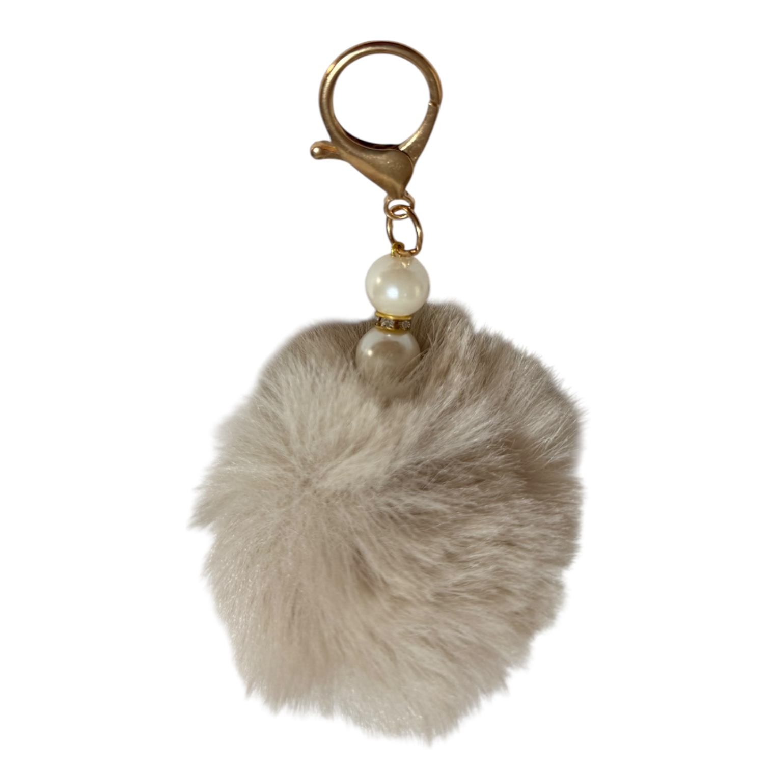 llavero de peluche grande Gris