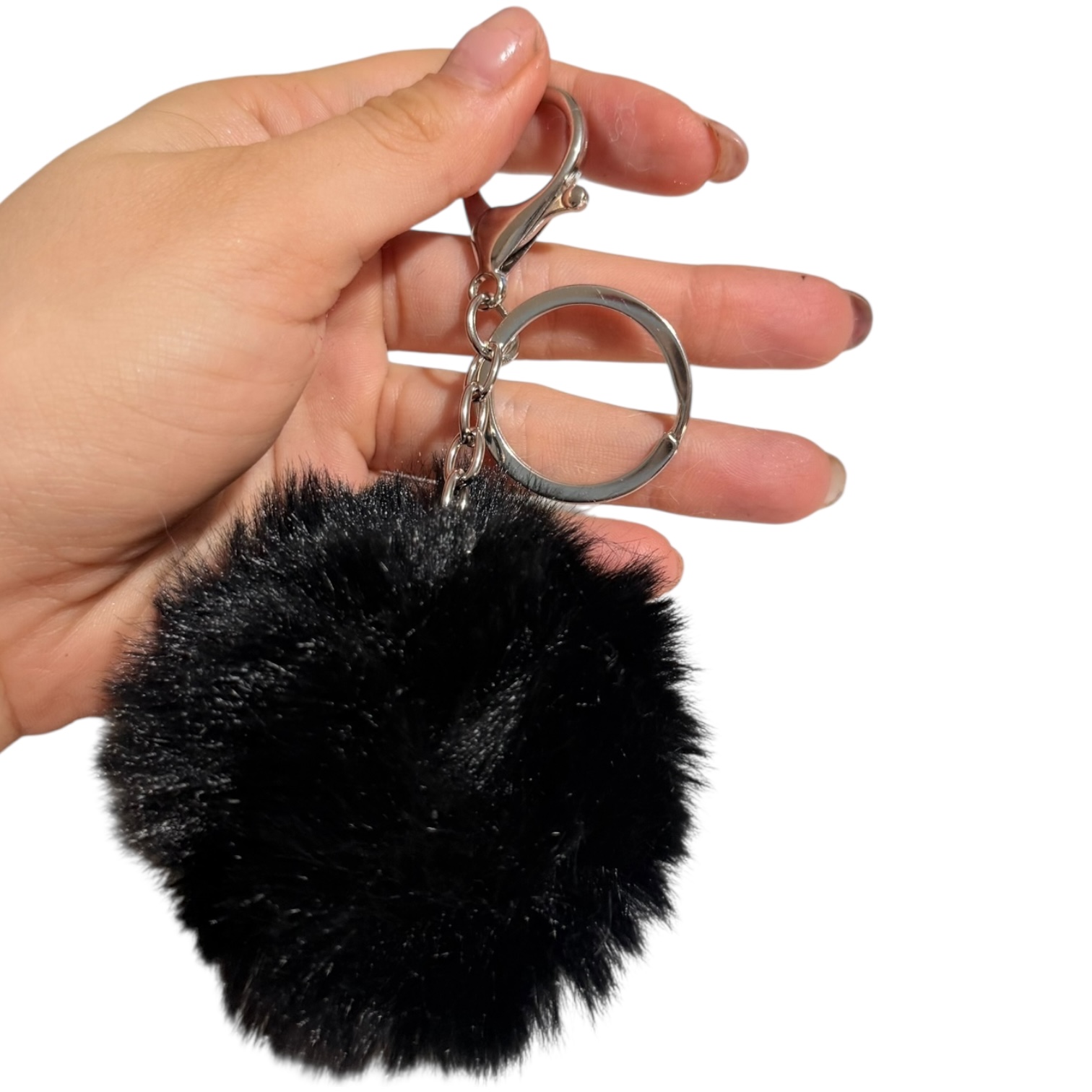 llavero de peluche grande Negro - Imagen 2