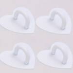 Accesorio adhesivo corazon Blanco