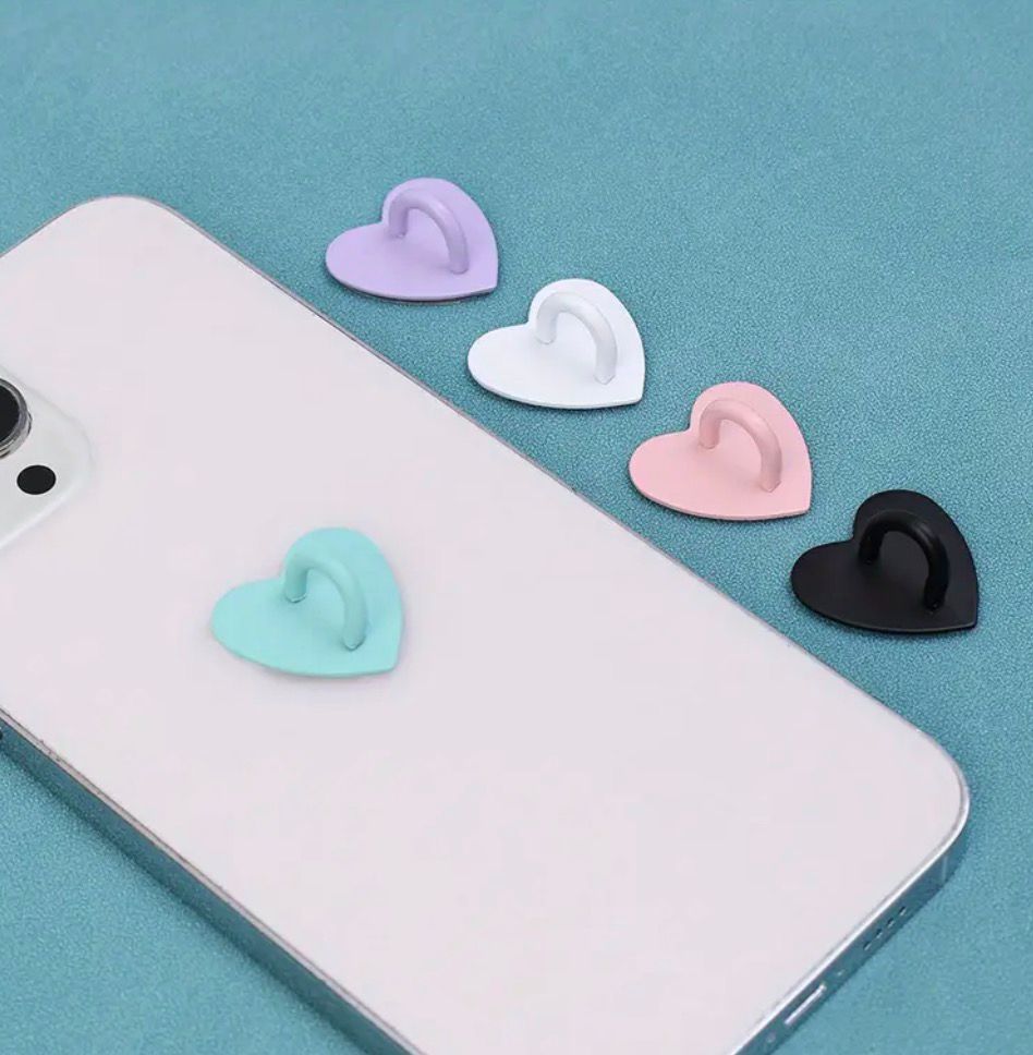 Accesorio adhesivo corazon Aguamarina - Imagen 2